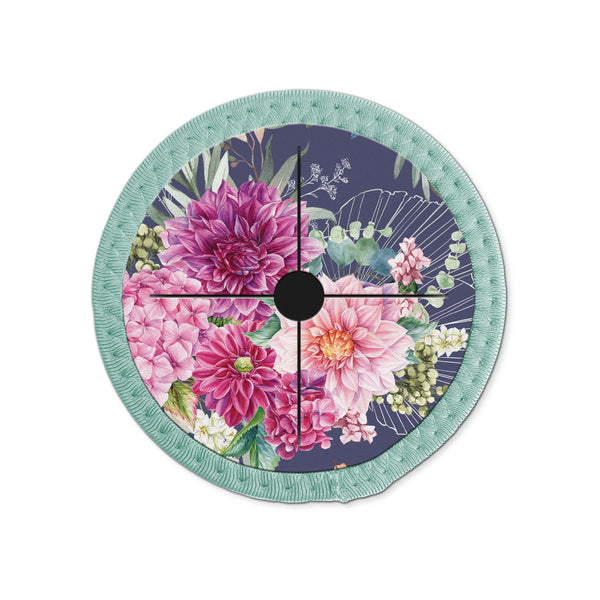 Chrysanthemum wine glass coaster