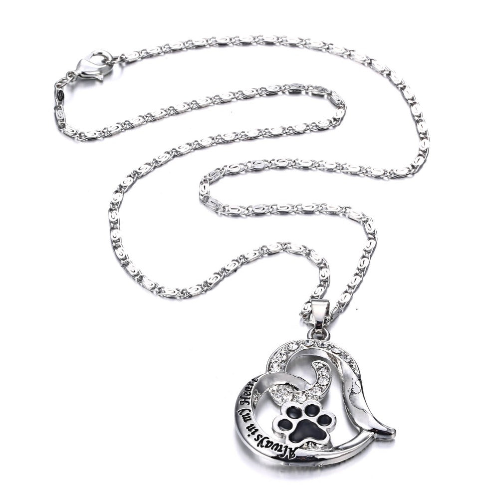 Paw necklace hot sale with photo inside