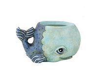 Baby Whale Planter by Rikaro - W 13cm x H 7.5cm.  Great additions to any house or garden.