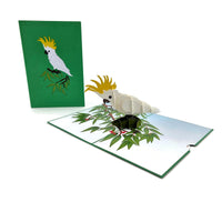 Sulphur Crested Cockatoo 3D Pop Up Card