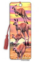 Red Kangaroos 3D Bookmark
