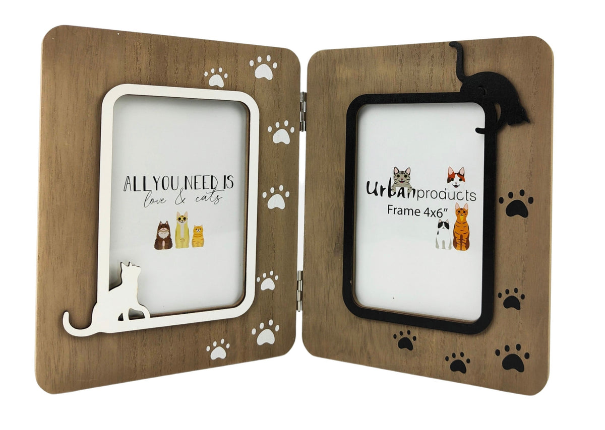 Cute Double Photo Frame Dog or Cat Charlie & Chums