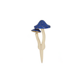 Ceramic Mushrooms in Blue in Small or Large