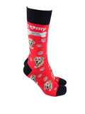 Sock Society - Dog - I love my Golden Labrador - Red body with Black top toes and heels