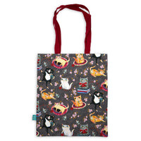 Cat cotton tote bag - great for shopping or carry things to work.