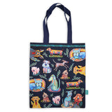 Dog park cotton tote bag - great for shopping or carry things to work.