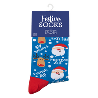 Christmas Festive Socks  Santa