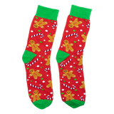 Christmas Festive socks Gingerbread man pair of socks
