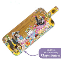 Bamboo Serving Platter + matching cheese knives - Lisa Pollock 23