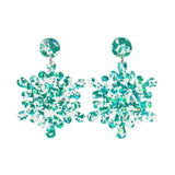 Christmas Earring - Blue Snowflake