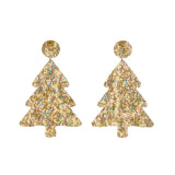 Christmas Earring - Gold Tree