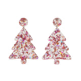 Christmas Earrings - Rose Gold Tree