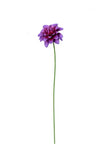 Dahlias on a metal stick. Available in purple colour. Each flower sold separately. Great for displaying in pots or in the garden.