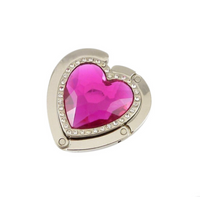 Handbag table hanger by IOco - Designs by Dani Till - Dark Pink Heart