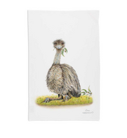 Australian Made Emu Tea Towel - 100% Australian Certified Organic Cotton