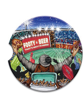 Ceramic Car Coasters - Footy & Beer that’s why I’m here!