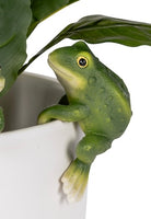 Green Frog Pot Sitter