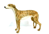Hand painted resin figurine of a Greyhound Dog