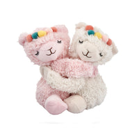 The Warmies® Warm Hugs range features loveable plush duo animals, adorably paired in a hug with closeable velcro hands.