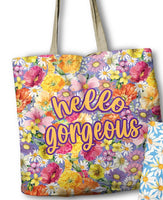 Hello Gorgeous Reusable Carry Bag by Lisa Pollock