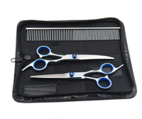 Stainless Steel 3 piece dog grooming set.