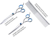 Stainless steel items in Stainless Steel 3 piece dog grooming set.