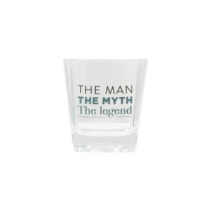 Glass Whisky Glass - Saying - The Man, The Myth, The Legend.