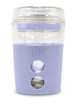 8oz Reusable Glass Coffee Travel Cup in Lavender