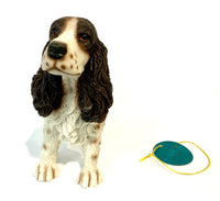 Brown and White Cocker Spaniel figurine created with high quality resin and by Leonardo Design