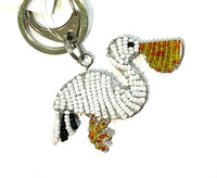 Colorful Beaded keyring In Pelican