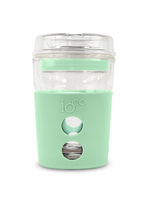 IOCO 4OZ Misty Mint Piccolo - Reusable Glass Coffee Travel Cup