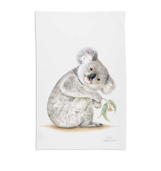Koala Barangaroo Tea Towel created by Popcorn Blue