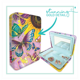 Lisa Pollock - Jewellery Cases with Gold Foiling - Sunny Butterflies