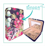 Lisa Pollock - Jewellery Cases with Gold Foiling - Blush Beauty