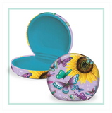 Lisa Pollock - Small Travel Accessories Case - Sunny Butterlies