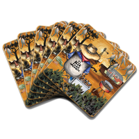 Lisa Pollock Beer O’Clock Fair Dinkum’ Set of 6 coaster Fanned 