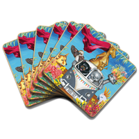 Lisa Pollock Priscilla Fair Dinkum’ Set of 6 coaster Fanned