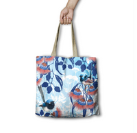 Lisa Pollock Shopping Bag RSB27 Blue Wrens