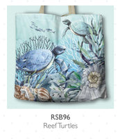 Lisa Pollock Shopping Bag RSB96 Reef Turtles