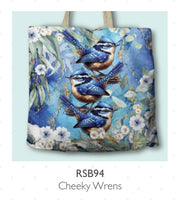 Lisa Pollock Shopping Bag RSB94 Cheeky Wrens
