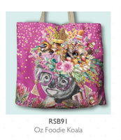 Lisa Pollock Shopping Bag RSB91 Oz Foodie Koala