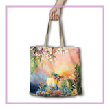 Love Bird Sunset - Lisa Pollock shopping Bags