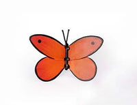 Orange Metal butterfly with spring and clip
