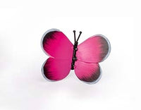 Pink Metal butterfly with spring and clip