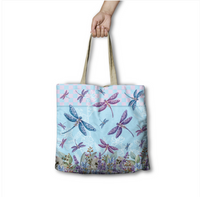 Lisa Pollock Bag - Lavender Dragonflies