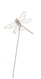 Metal Silver and Copper butterfly on Stick