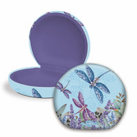 Travel Case Lavender Dragonflies  by Lisa Pollock