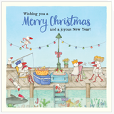 Twigseeds Christmas card - Wishing you a merry Christmas and a joyous New Year! Front of Card. Australian Made