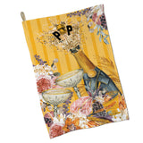 100% Cotton Tea Towels - Pop the Bubbly