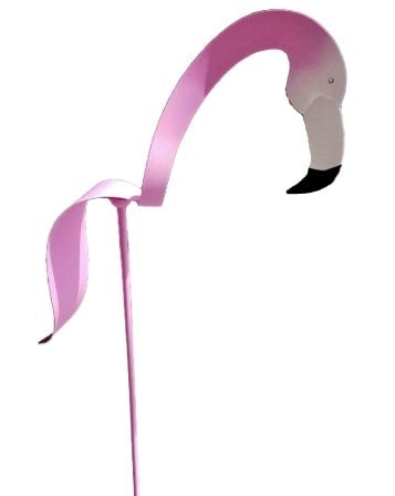 Beautiful and elegant metal dancing Flamingos in candy pink.